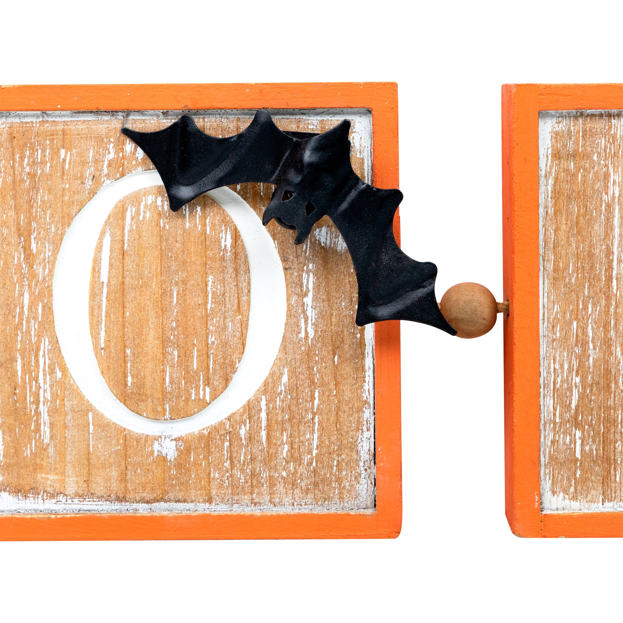 27.5" Distressed BOO Halloween Decorative Hanging Banner